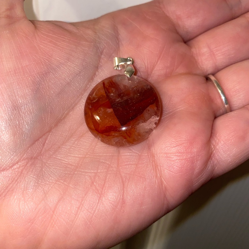 Red Fire Quartz Pendant